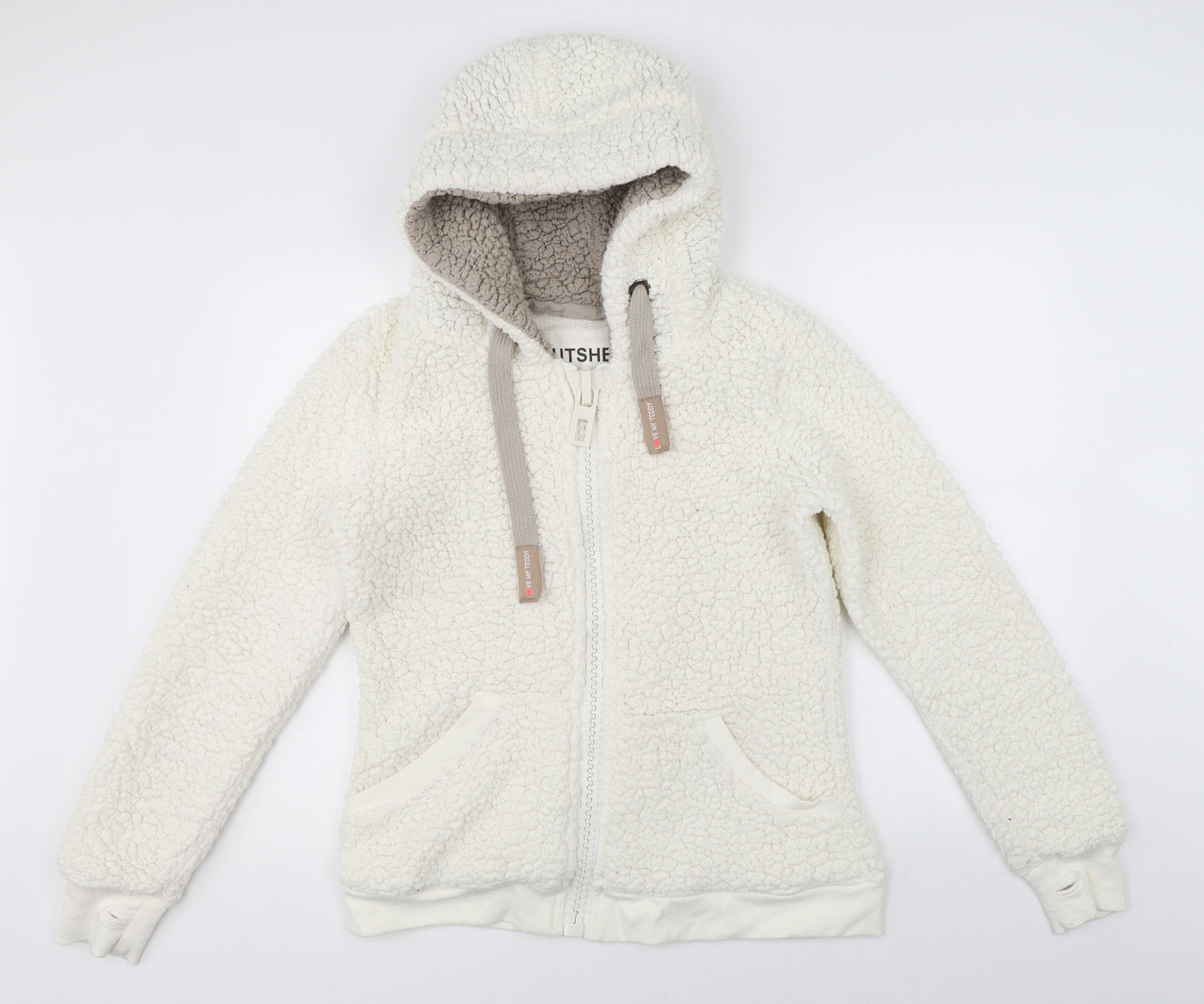 Nutshell Womens Beige   Full Zip Hoodie Size L