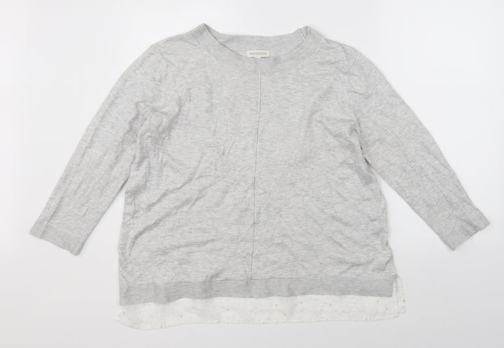 Monsoon Womens Grey   Pullover Jumper Size L