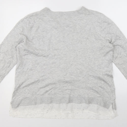 Monsoon Womens Grey   Pullover Jumper Size L
