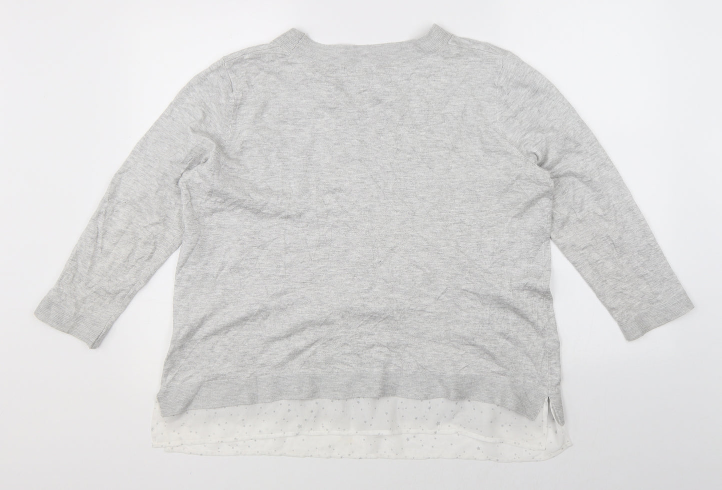 Monsoon Womens Grey   Pullover Jumper Size L