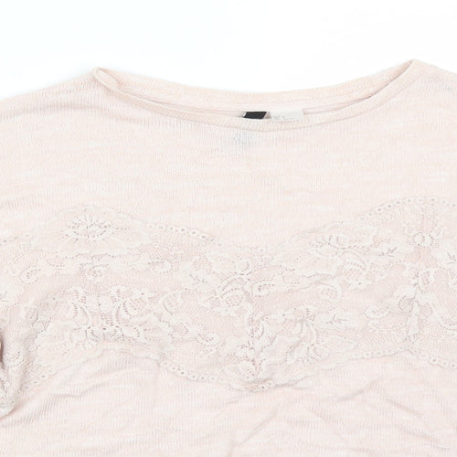 H&M Womens Pink   Pullover Jumper Size S