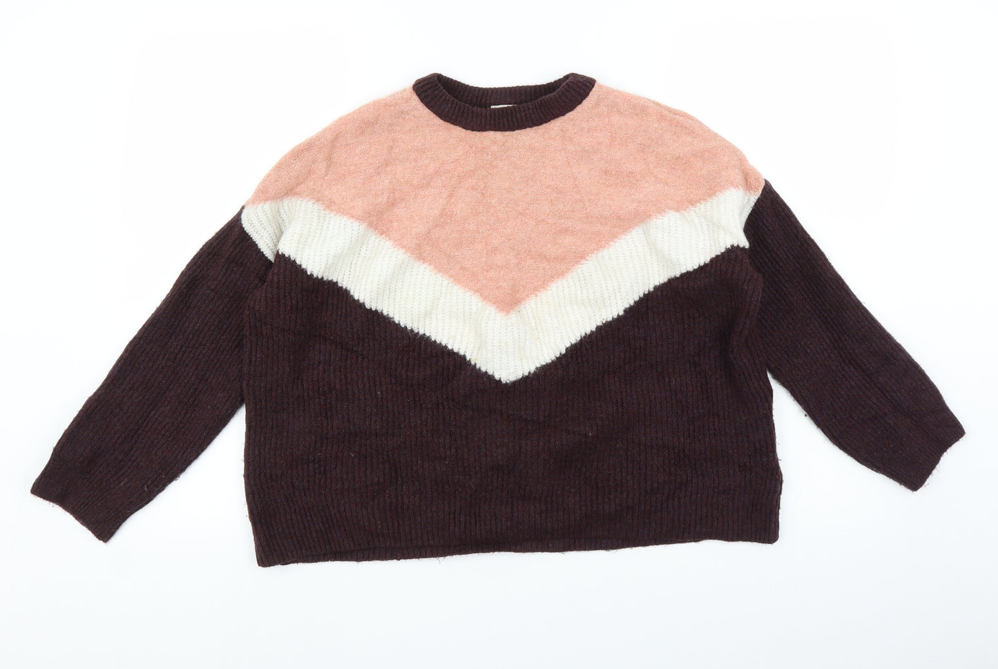 Collection Pimkie Womens Brown  Knit Pullover Jumper Size S