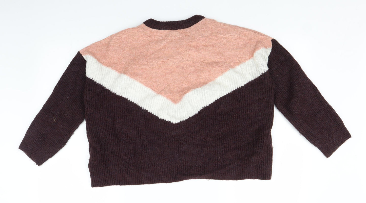 Collection Pimkie Womens Brown  Knit Pullover Jumper Size S