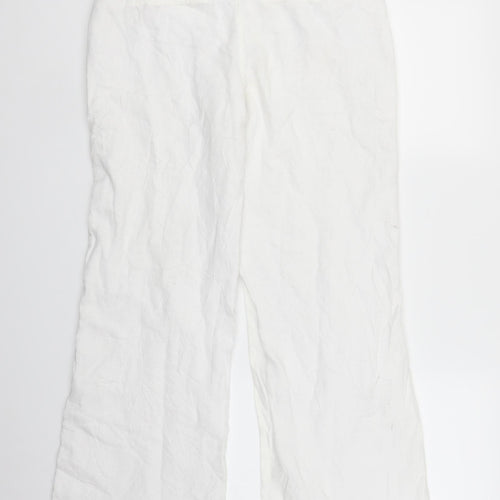 Per Una Womens White   Trousers  Size 10 L29 in