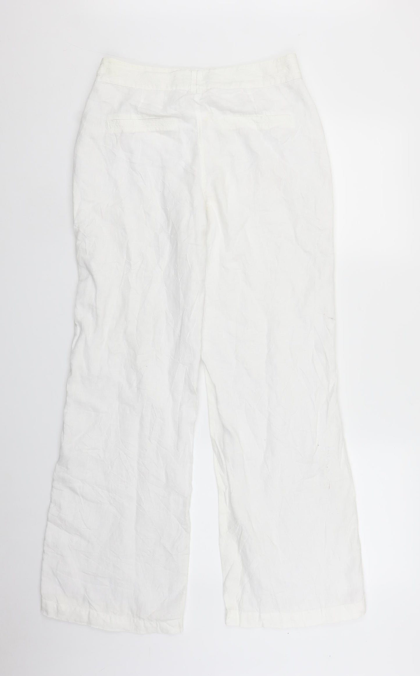 Per Una Womens White   Trousers  Size 10 L29 in