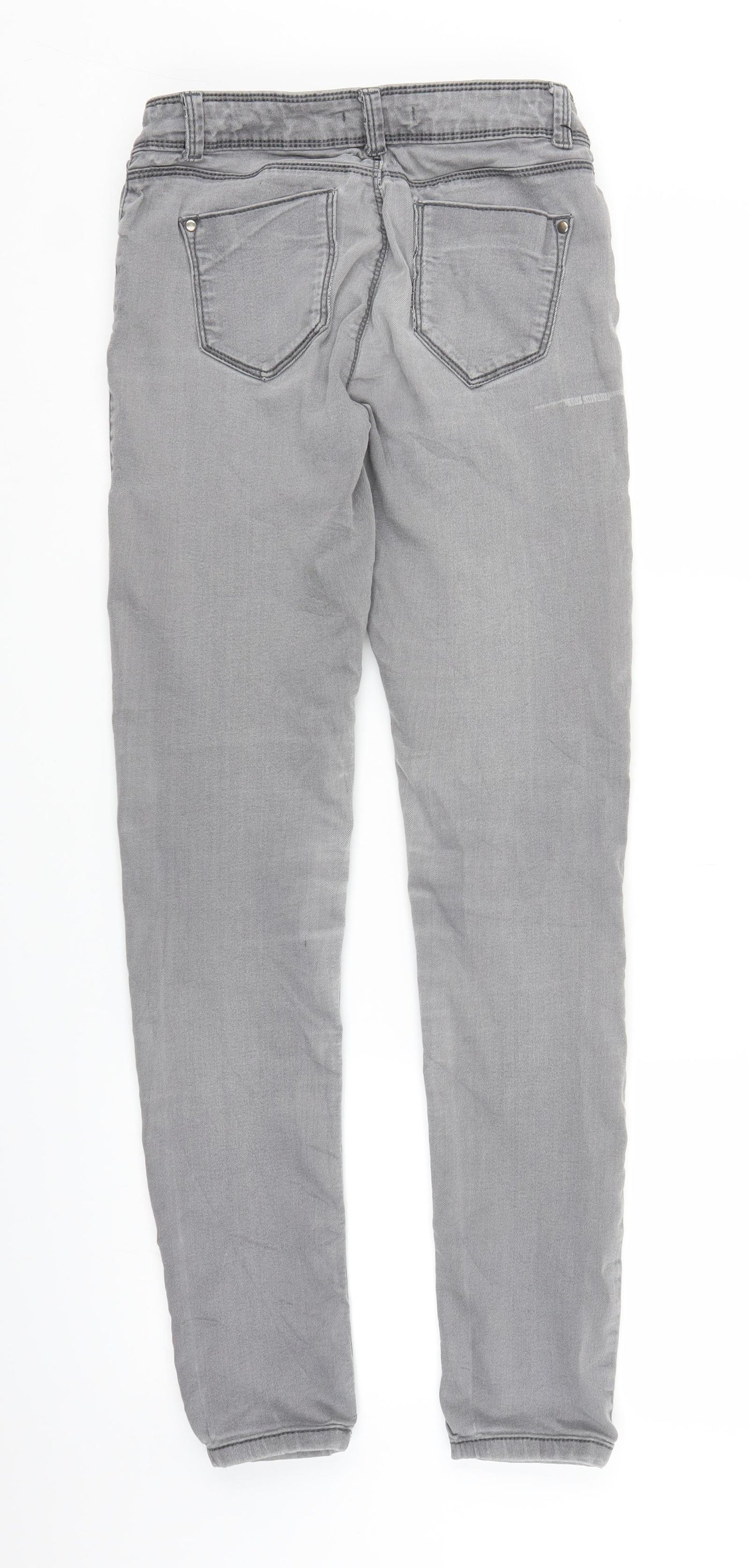 DP Womens Grey  Denim Jegging Jeans Size 8 L28.5 in