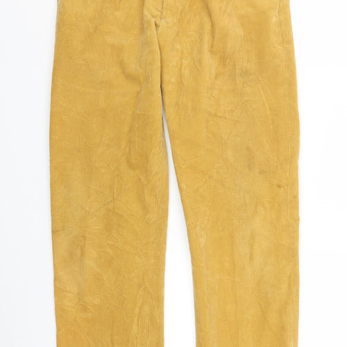 Pakeman Catto & Carter Mens Yellow  Corduroy Trousers  Size 33 in L31 in