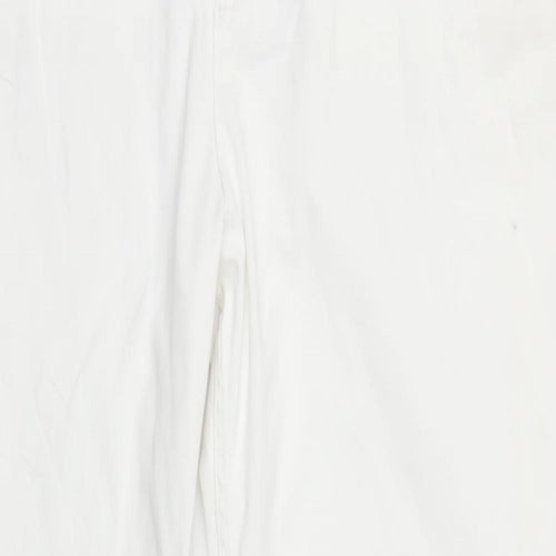 Marks and Spencer Womens White  Denim Straight Jeans Size 22 L28 in