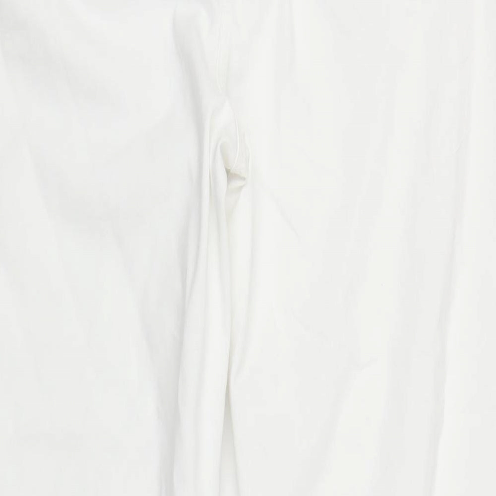 Marks and Spencer Womens White  Denim Straight Jeans Size 22 L28 in