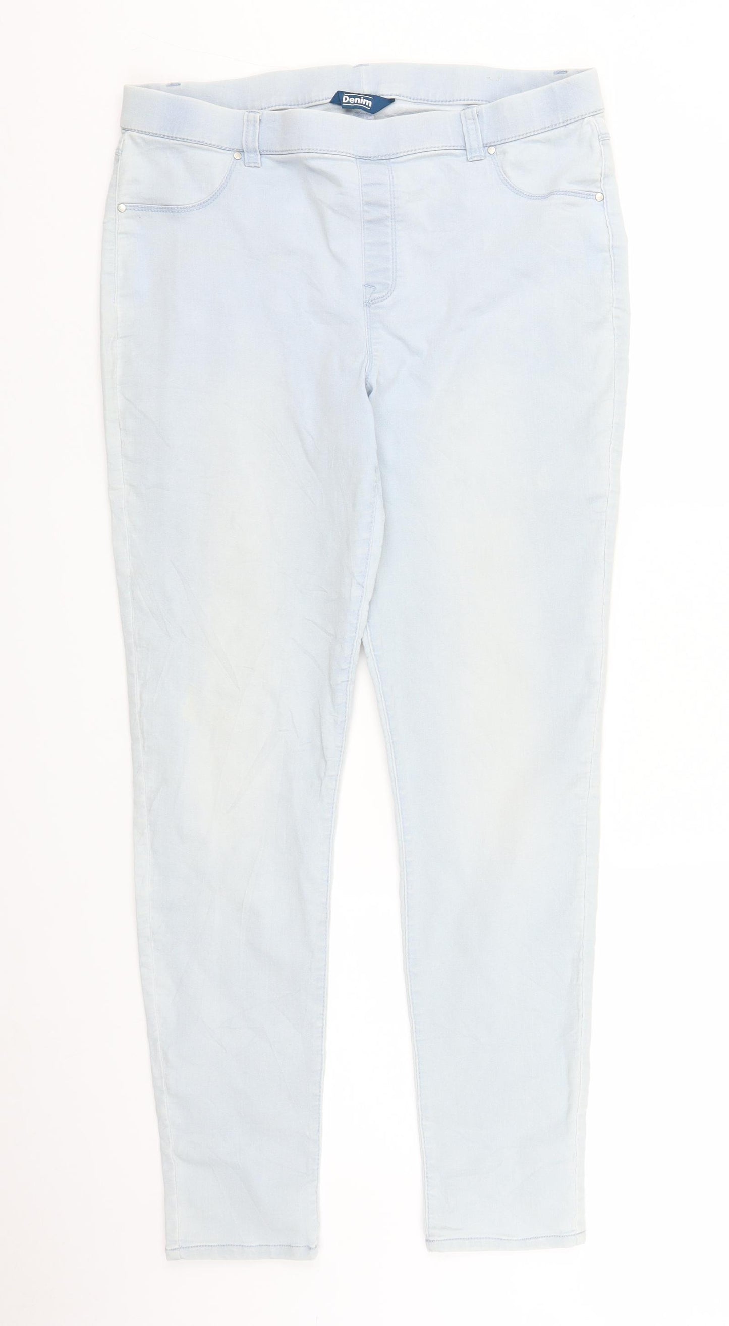 BHS Womens Blue  Denim Jegging Jeans Size 16 L28 in