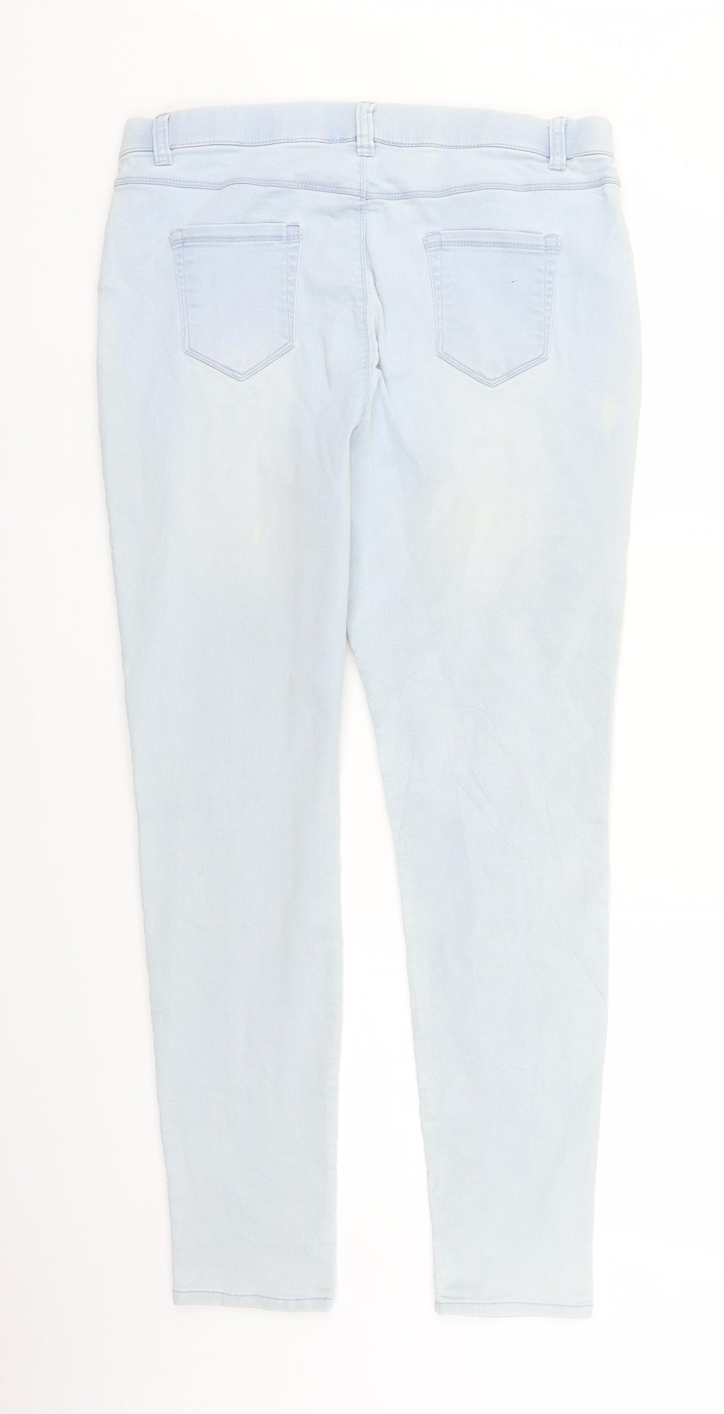 BHS Womens Blue  Denim Jegging Jeans Size 16 L28 in