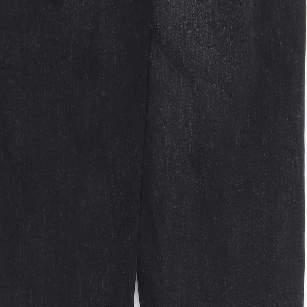 Preworn Womens Black  Denim Skinny Jeans Size 28 in L26 in