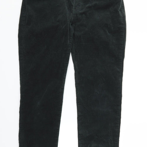 Mango Womens Green  Corduroy Straight Jeans Size 8 L25 in