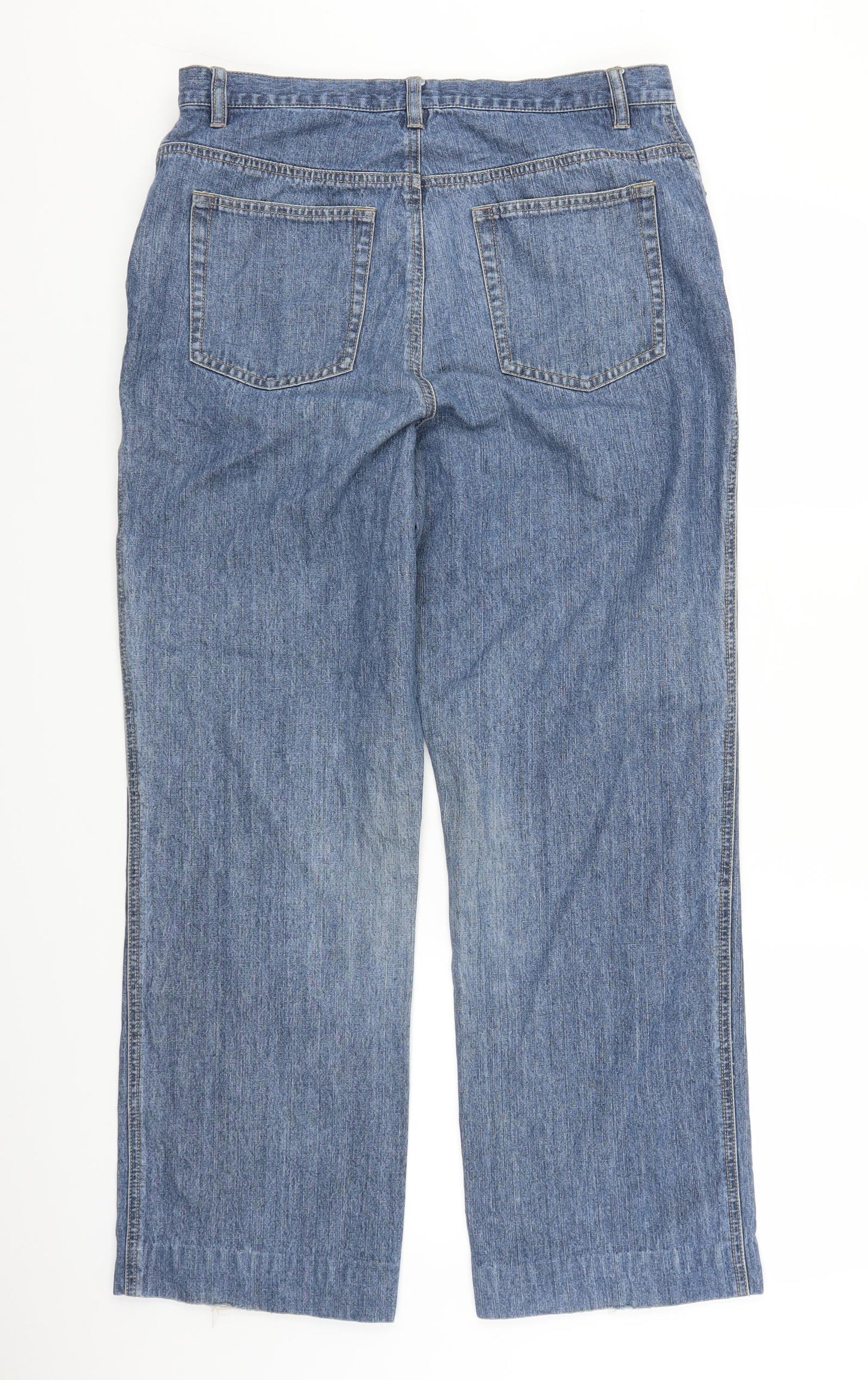 Orvis Womens Blue  Denim Straight Jeans Size 12 L27 in