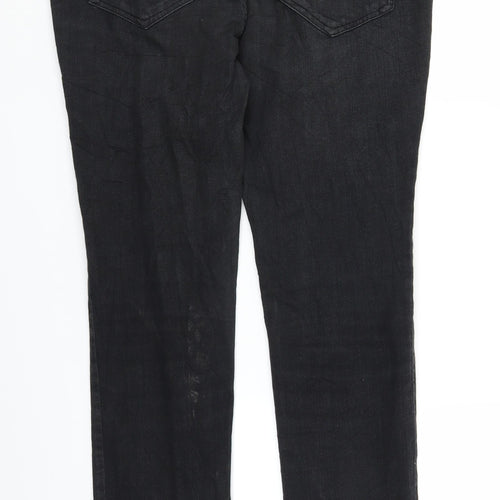South Womens Black  Denim Straight Jeans Size 12 L28 in