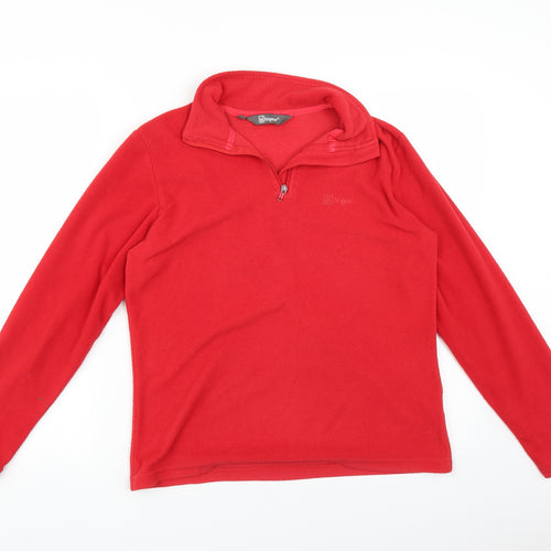 Hi Gear Womens Red   Pullover Sweatshirt Size 12