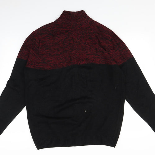 Kensington Mens Black  Knit Full Zip Sweatshirt Size XL