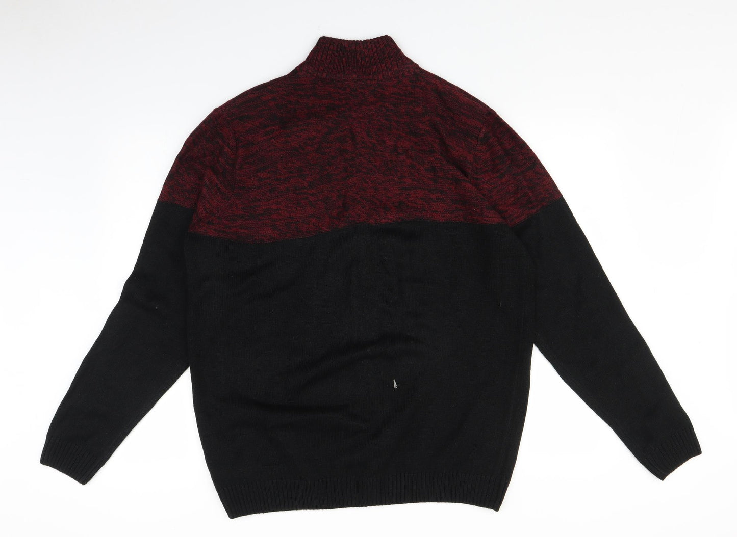 Kensington Mens Black  Knit Full Zip Sweatshirt Size XL