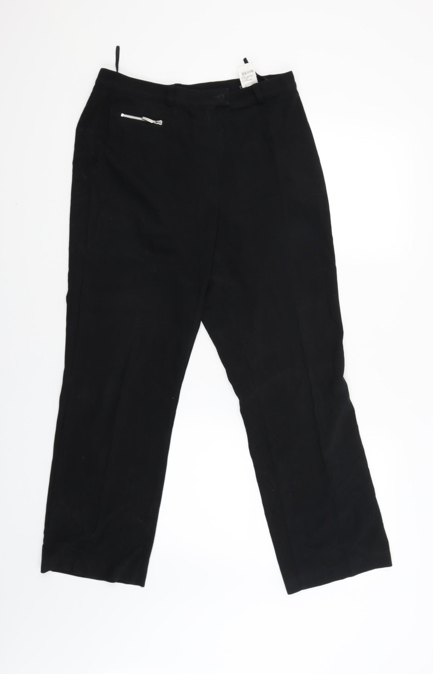 Marks and Spencer Womens Black   Trousers  Size 12 L26 in