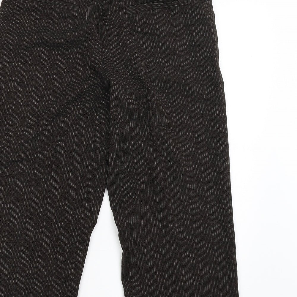 Papaya Womens Brown Striped  Trousers  Size 10 L20 in