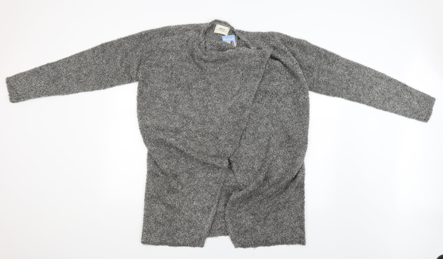 Papaya Womens Grey   Cardigan Jumper Size L