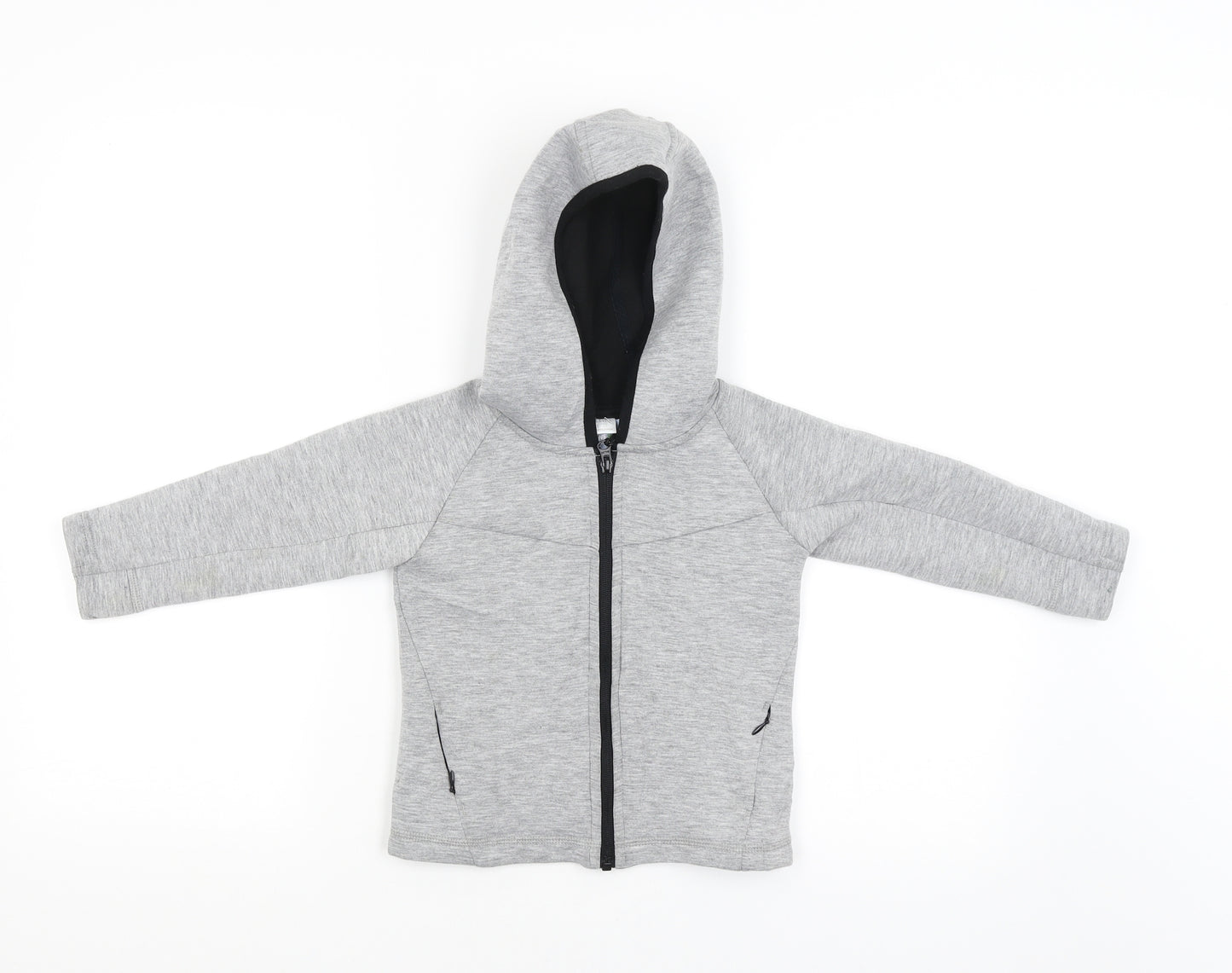 F&F Boys Grey   Full Zip Hoodie Size 2-3 Years