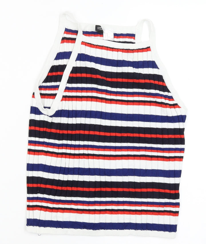 Divided Womens Multicoloured Striped  Tank Dress  Size L