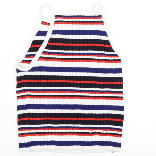 Divided Womens Multicoloured Striped  Tank Dress  Size L