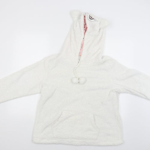 F&F Womens White   Pullover Hoodie Size 12