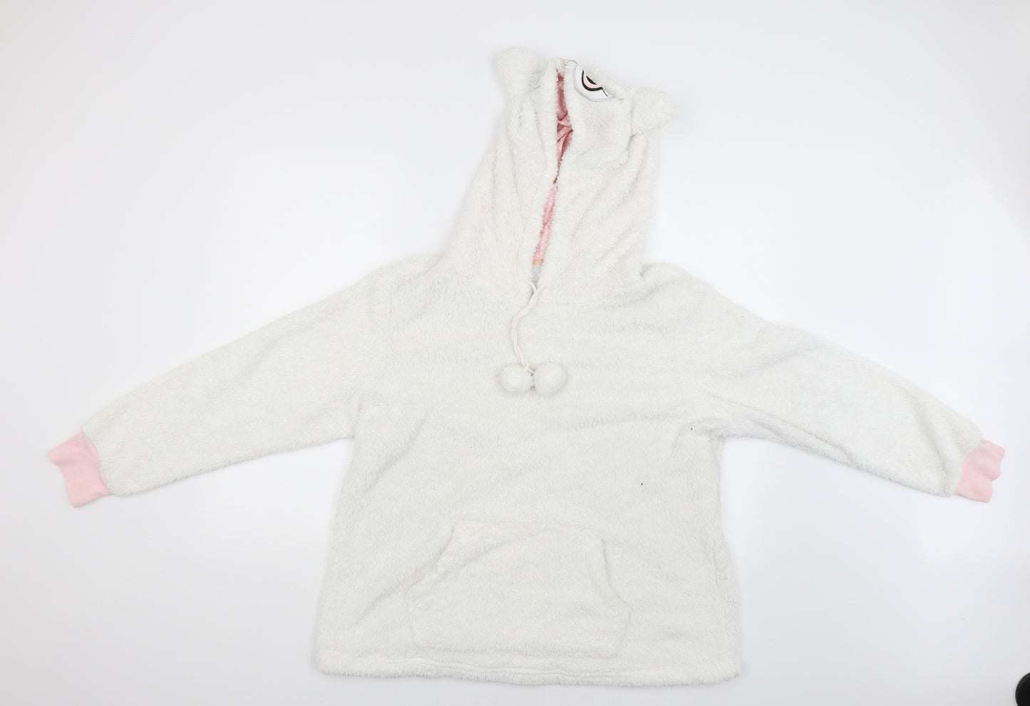 F&F Womens White   Pullover Hoodie Size 12
