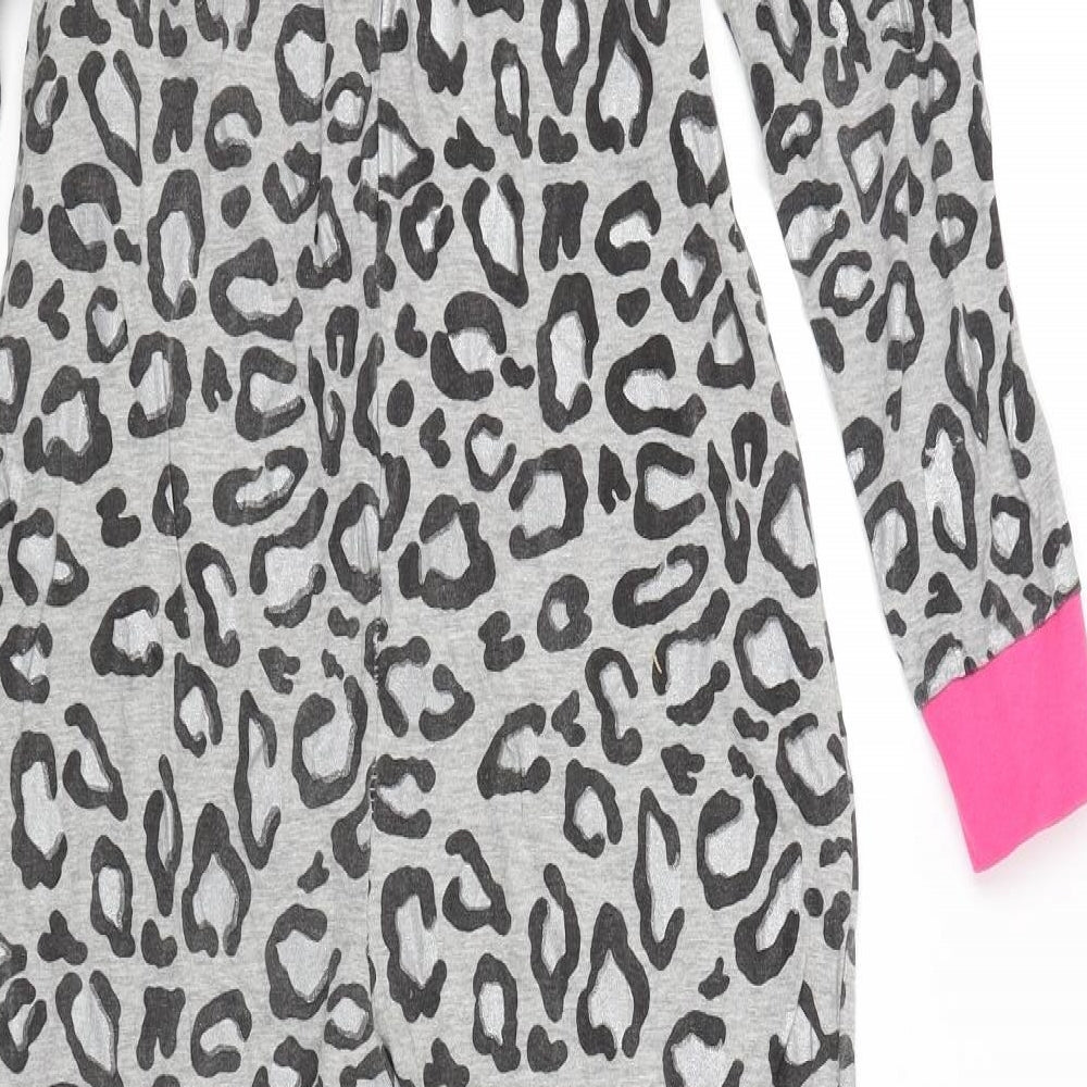 Keep cosy Womens Grey Animal Print  Babydoll One Piece Size 12
