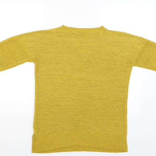 Wallis Womens Yellow   Pullover Jumper Size M