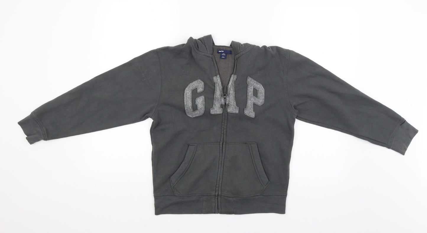 Gap Boys Grey   Full Zip Hoodie Size 10-11 Years
