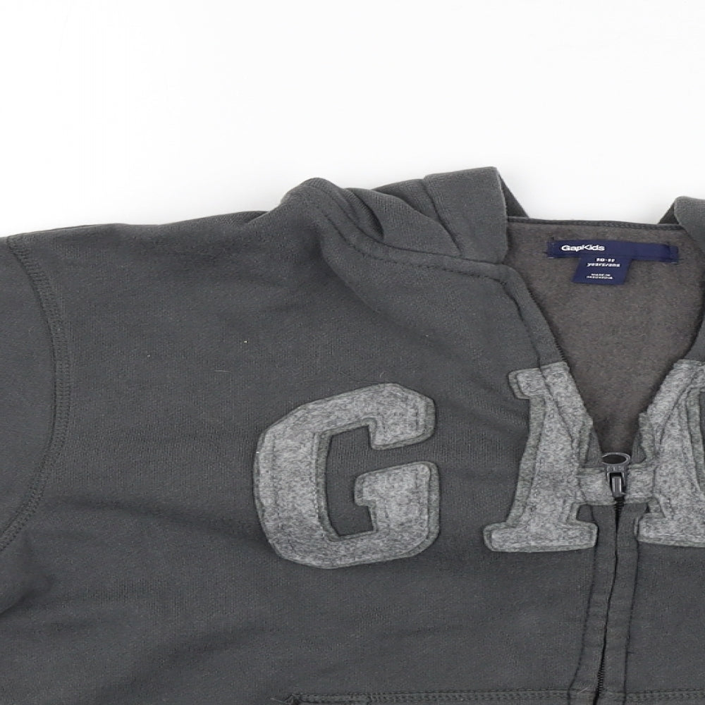 Gap Boys Grey   Full Zip Hoodie Size 10-11 Years
