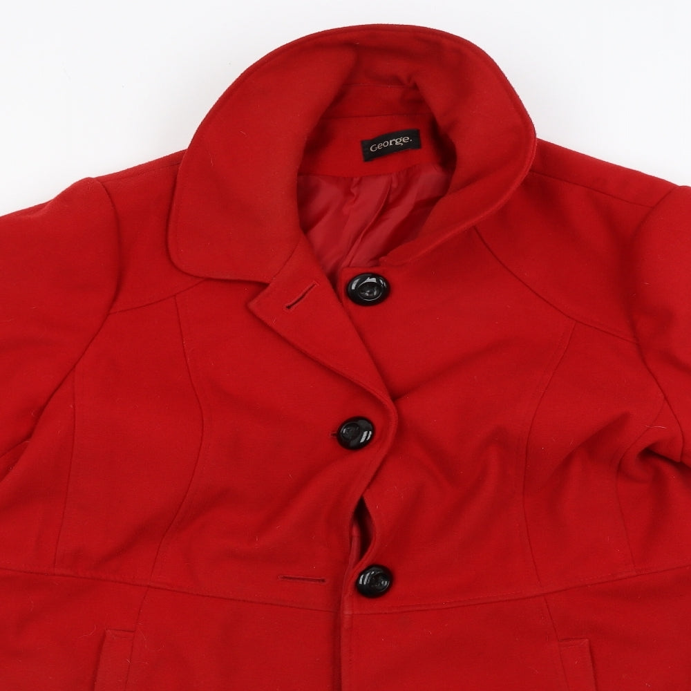 George Womens Red   Jacket Coat Size 22