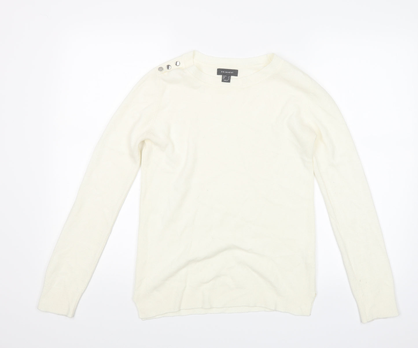 Primark Womens Ivory  Knit Pullover Jumper Size 8