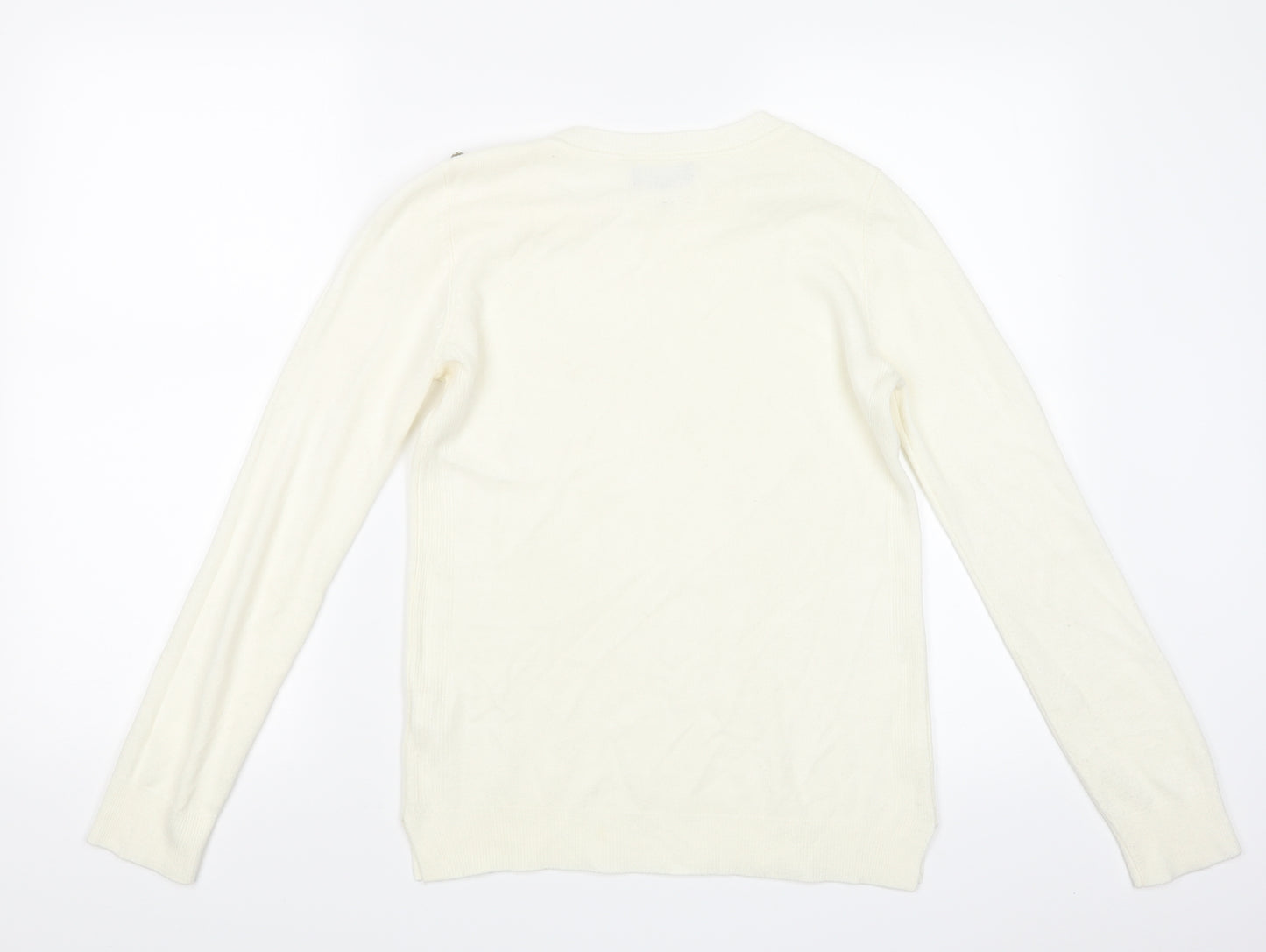 Primark Womens Ivory  Knit Pullover Jumper Size 8
