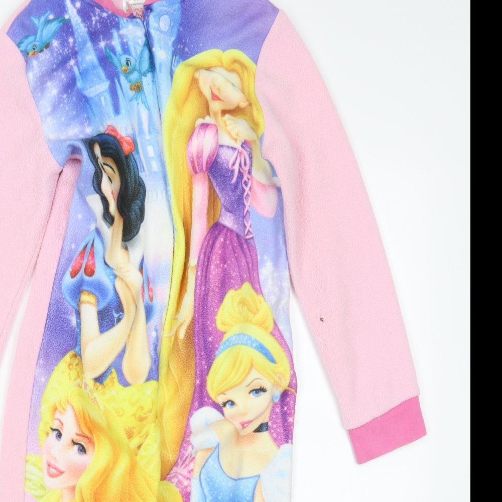 Disney Girls Pink Geometric  Top One Piece Size 5-6 Years  - Disney Princess