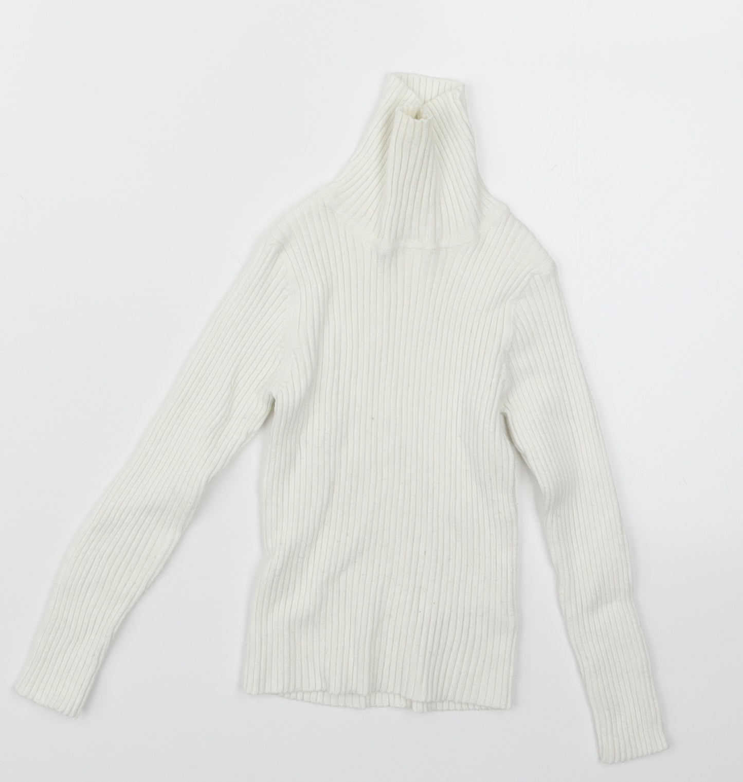 NEXT Girls White  Knit Pullover Jumper Size 4 Years