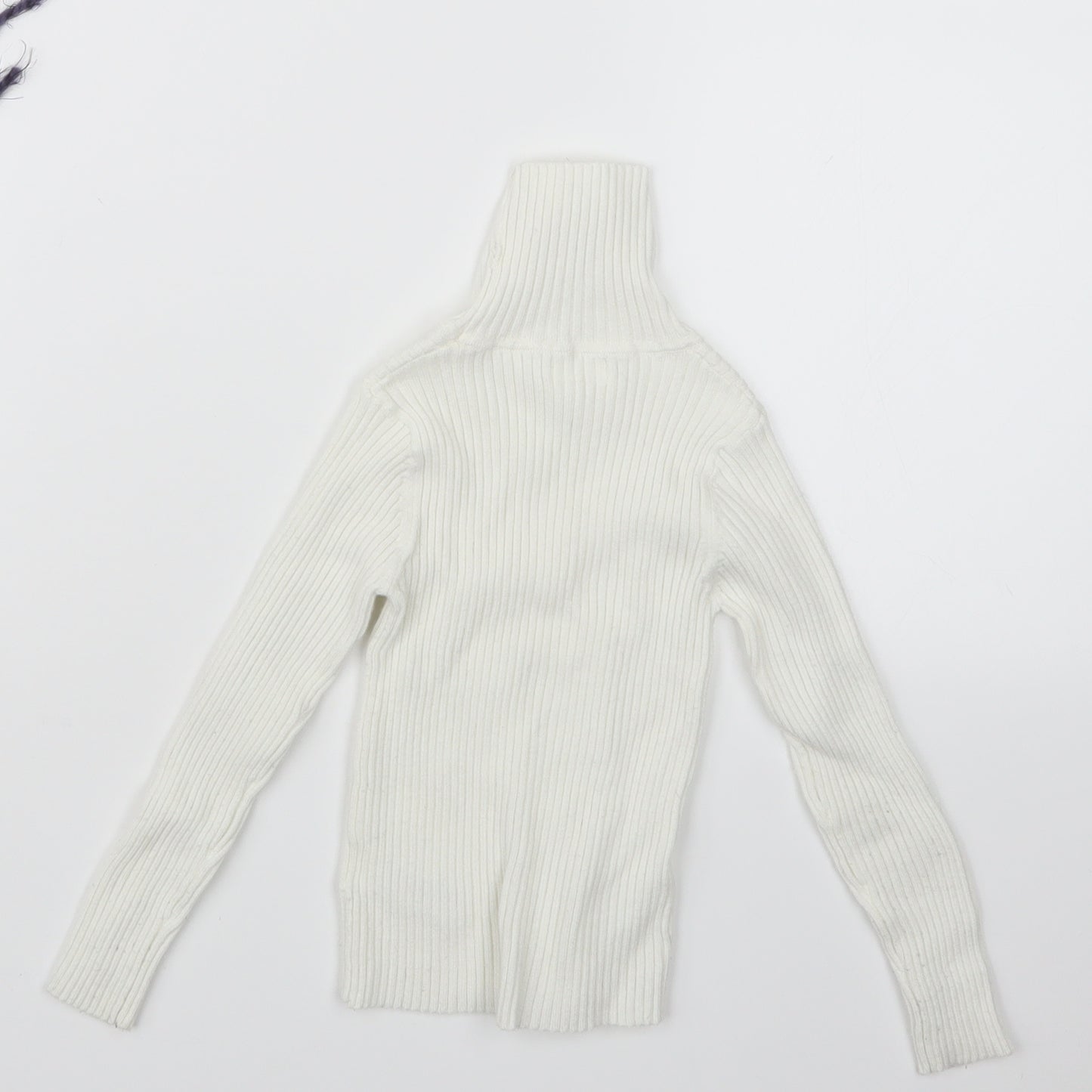 NEXT Girls White  Knit Pullover Jumper Size 4 Years
