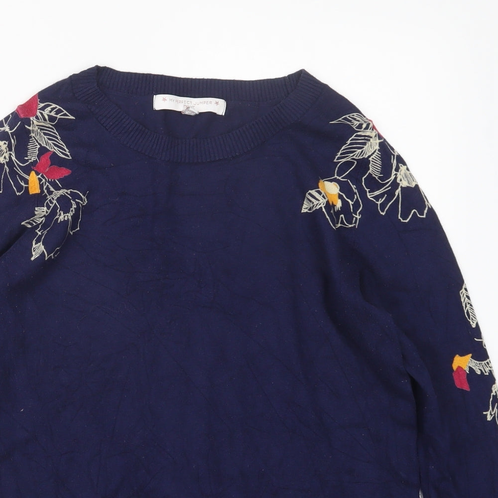 NEXT Womens Blue  Knit Pullover Jumper Size 10
