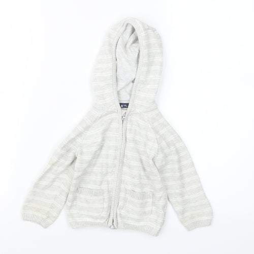 TU Boys Grey  Knit Jacket  Size 6-9 Months