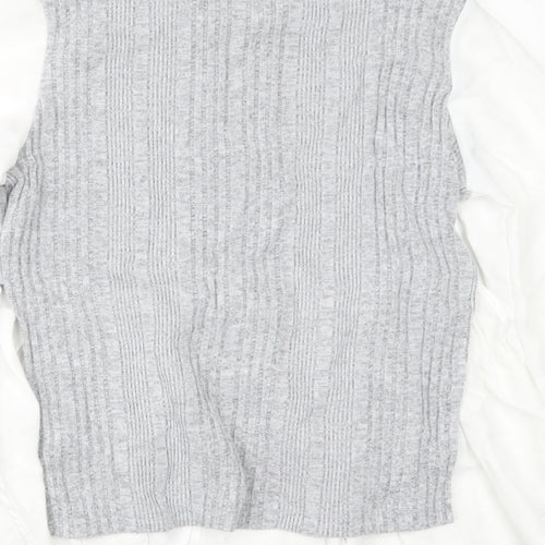 SheIn Womens Grey   Pullover Jumper Size M