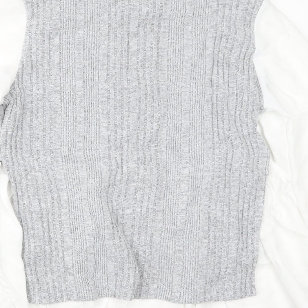 SheIn Womens Grey   Pullover Jumper Size M