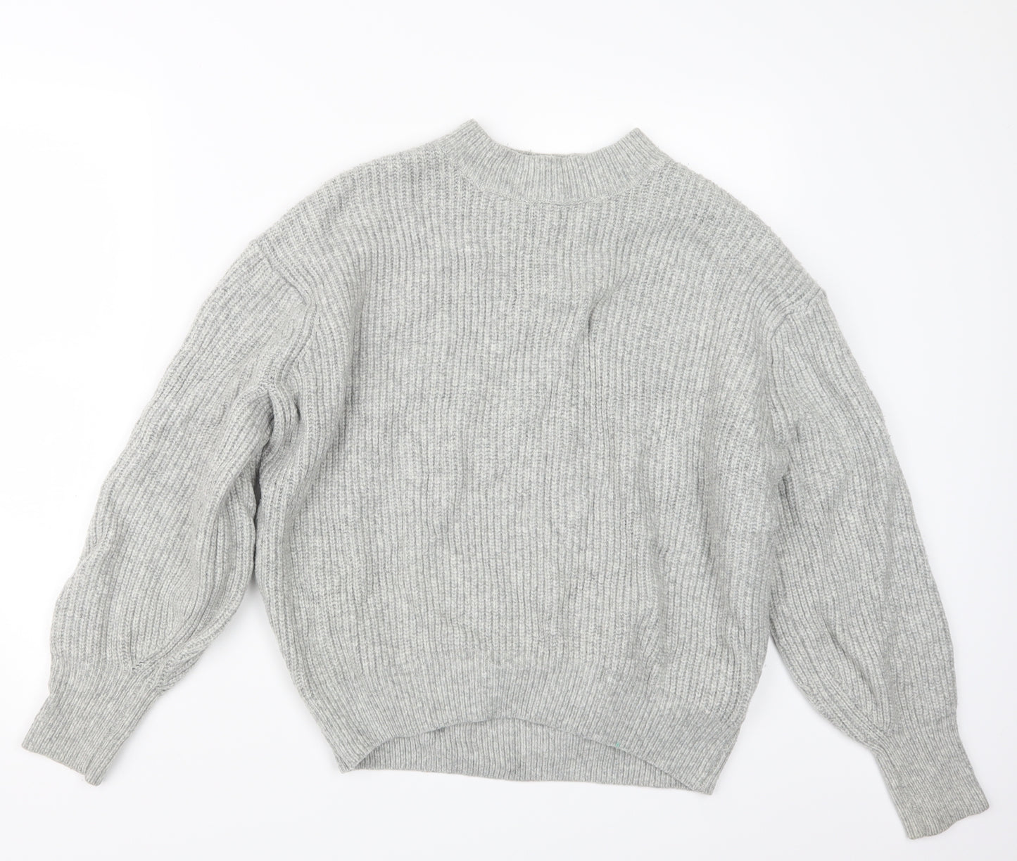 H&M Womens Grey  Knit Pullover Jumper Size S