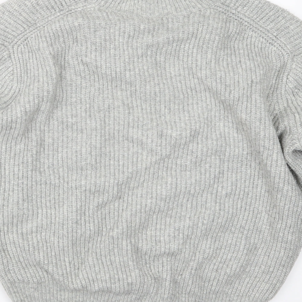 H&M Womens Grey  Knit Pullover Jumper Size S