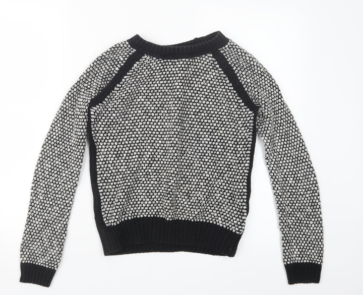 New Look Womens Black Knit Pullover Jumper Size 8