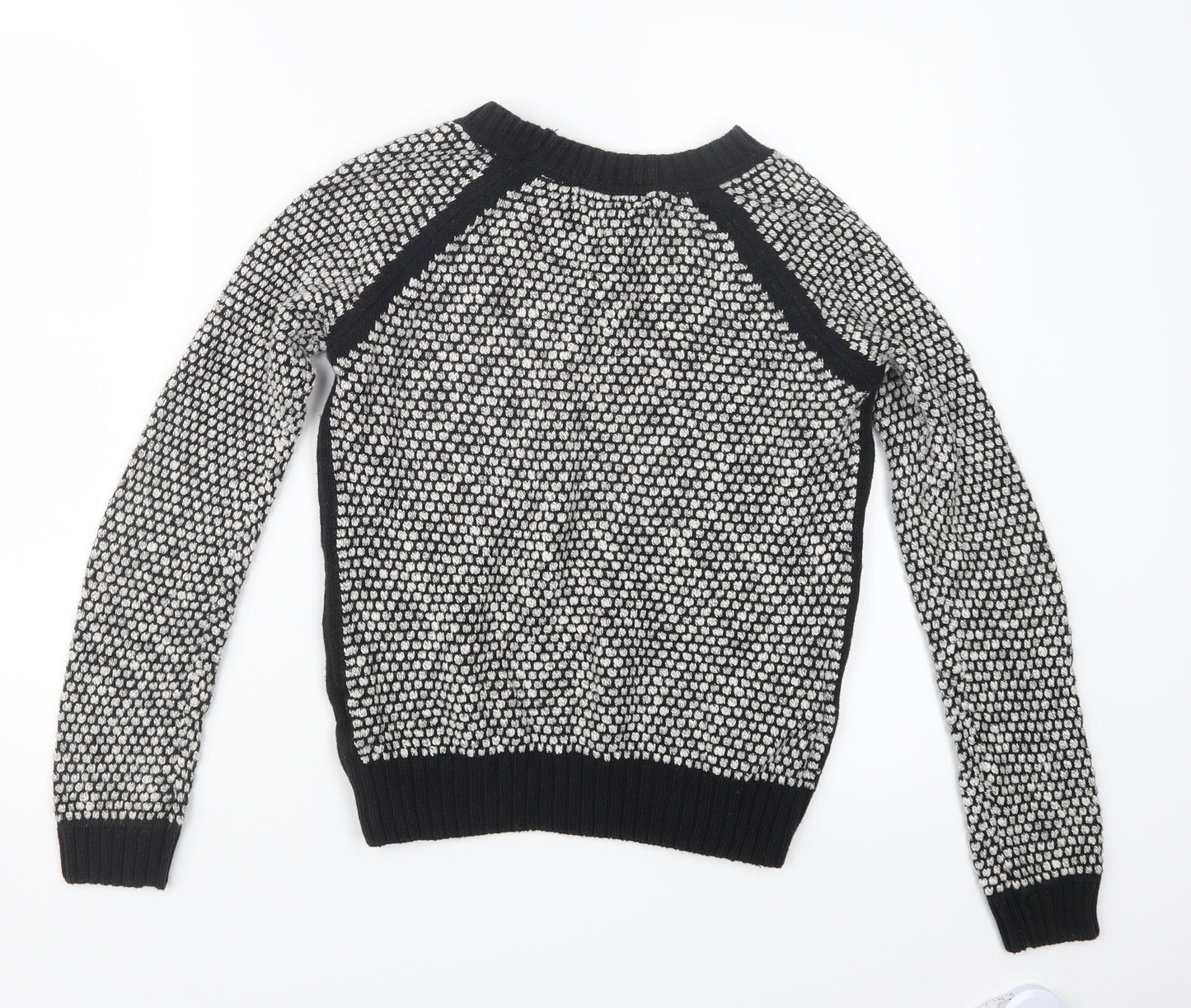 New Look Womens Black  Knit Pullover Jumper Size 8