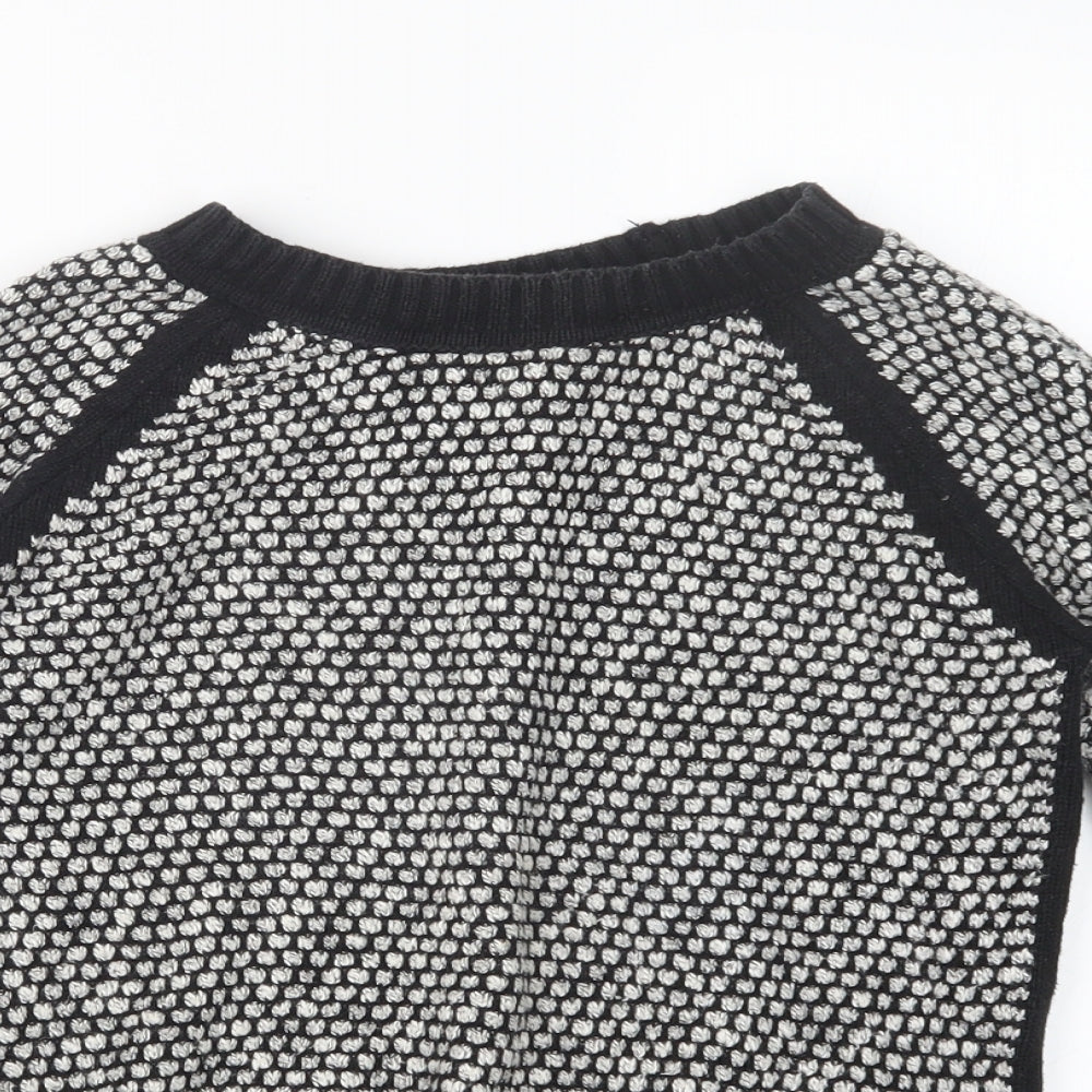 New Look Womens Black  Knit Pullover Jumper Size 8