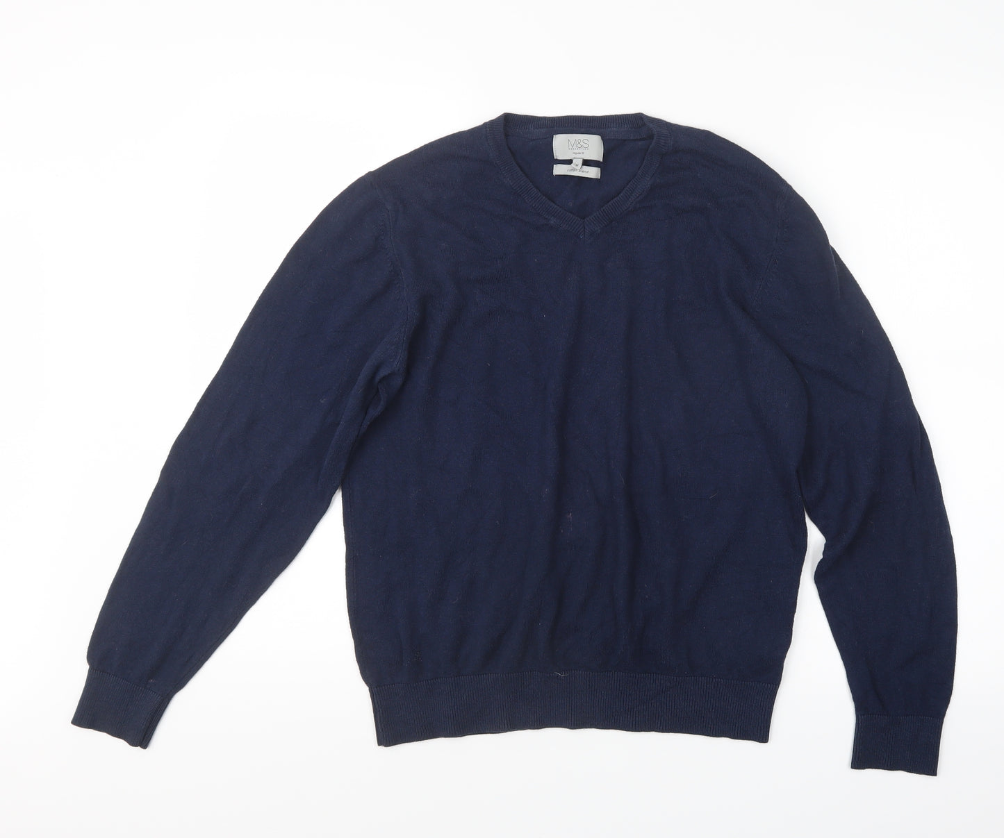 Marks and Spencer Mens Blue  Knit Pullover Jumper Size M